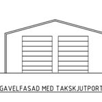 Lagerhall/lagertält med takskjutportar 10x9x4 m