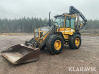 Grävlastare Volvo BM EL 70  med skogskran