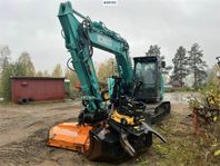 KOBELCO SK140 SRLC-7 Trejon Kedjeröjare, Engcon EC219 Tiltro