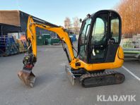 Minigrävare JCB 8018 3 skopor