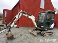 Grävmaskin Bobcat E16 med 4 redskap