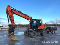 Grävmaskin Doosan DX170 W-5 med 1 st skopa oc