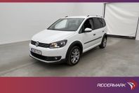 Volkswagen CrossTouran TSI 140hk 7 Sits Kamera Skinn Drag