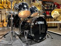 Beg. Sonor Ascent 20,10,12,14,14SD svart inkl. stativ