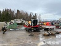 Grävmaskin Takeuchi TB295W med tippvagn och r