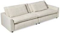 Bellora 3-sits soffa + Bellora 1-sits Soffa Tyg Alis cream