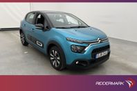 Citroën C3 PureTech 110hk Shine Sensorer CarPlay Farthållare