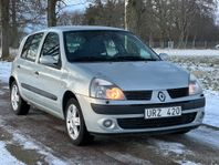 Renault Clio 1.2 Svensksåld, Ny besiktigad u.a. AC, Går m.b.