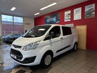 Ford Transit Custom Crew Van 2.2 TDCi 6-Sits Drag 868kr/MÅN*