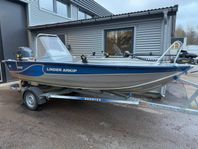 Linder 460 Arkip med Yamaha F50, Minn Kota och 80-trailer