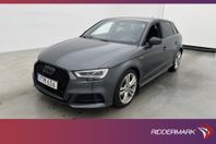 Audi A3 Sportback 150hk S-Line B&O P-Värm Sensorer Halvskinn