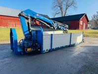 Kranflak HMF 23t kran med 5 utskjut + gripskopa