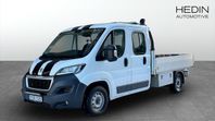 Peugeot Boxer Dubbelhytt Flak 163hk BlueHDi