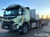 Dragbil Volvo FMX 540 med trailer 6x4 med lyf