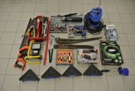 Verktyg, vattenpump, domkraft, inverter, m.m.