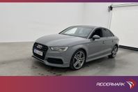 Audi A3 Sedan 2.0 TDI Q 184hk S-Line Pano Sensorer Halvskinn