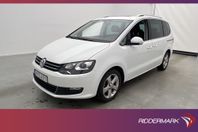 Volkswagen Sharan TDI Premium 7-Sits Pano Eldörr D-Värm Drag