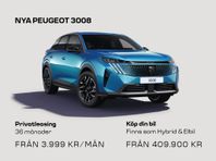 Peugeot 3008 PRIVATLEASING HYBRID 136 ALLURE från3.999:-/mån