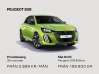 Peugeot 208 PRIVATLEASING 1.2 PT LIMITED från 2899:-/månad