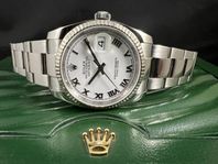 Rolex Oyster Datejust 36mm 116234 Vit Fullset Toppskick 2015