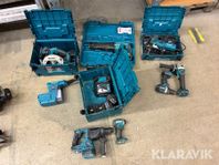 Parti med diverse maskiner Makita