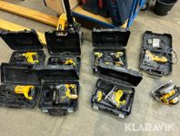 Parti med diverse maskiner Dewalt