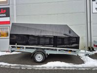 Arcas Trailer obromsad släp 150x350 med tipp Aluminiumkåpa