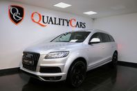 Audi Q7 3.0 TDI V6 S Line /Värmare/Drag/7-sits/Pano/Ny-bes
