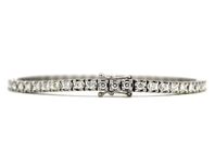 Tennisarmband i vitguld (18K) med diamanter (2,36ctv)