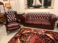 Engelsk Chesterfield soffgrupp