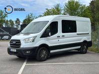 Ford Transit 350 Crew Van 2,0 170HK Automat vanI 5-Sits I Dr