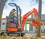 Uthyres: Grävmaskin 1 Ton, Kubota U10-5, TMX tilt.
