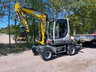 Uthyres: Hjulgrävare 6 Ton, Wacker Neuson EW65, 3 skopor