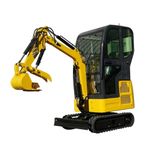 Minigrävare 1800 KG Kubota, Hämtas Mora/Leverans