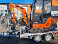 NY  HITACHI ZX19-6 2ton inkl. NY MASKINTRAILER 354.000:-