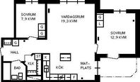 Bostad uthyres - lägenhet i Umeå - 3 rum, 71m²