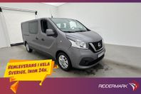 Nissan NV300 CrewVan L2 Värm Drag Kamera 2xDörr 6-Sits Moms