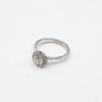 Ring Vitguld 18K Med diamanter