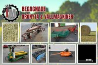 BEGAGNADE GRÖNYTE OCH VALLMASKINER