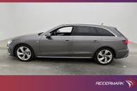 Audi A4 40 TFSI 204hk Quattro S-Line P-Värm Cockpit Kamera