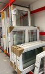Fönster sidohängt inåtgående 7x15hö 2st 3-glas vitm trä/alu