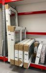 Fönster sidohängt inåtgående 6x6 hö 3-glas vitm trä/alu