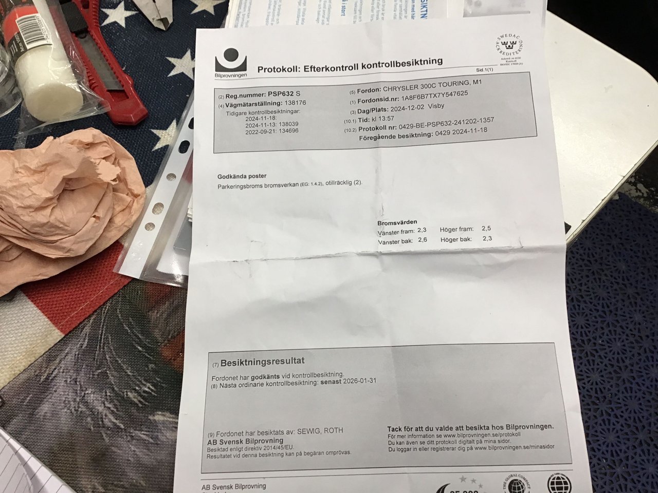 Chrysler 300C Touring 2.7 V6 Automatic, 193hp, 2007