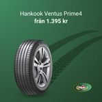 Hankook Ventus Prime 4 inkl. montering från 1.495:-