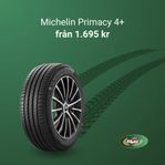 Michelin Primacy 4+ monterat på fälg från 1.695:-