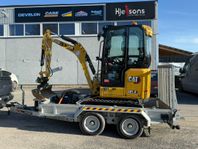 CAT 301.8 Next Gen Minigrävare med vagn