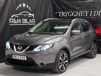 Nissan Qashqai Få-ägare, 360-Kam, Navi, Snål, Drag, Glastak!