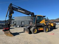 Hjulgrävare Volvo EW160E med tillbehör