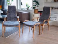 Lamino med fotpall oljad ek Scandinavian grey