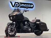 Indian Challenger Dark Horse All Black TAB Avgas Klock Werks